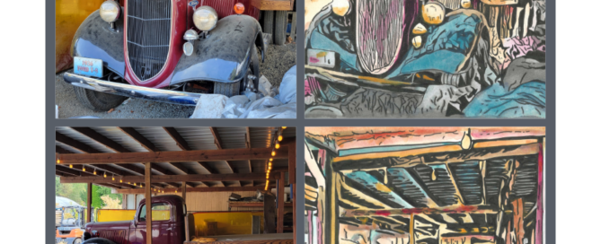 Barn Finds, photos to watercolors