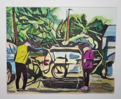 Unloading the Beast Watercolor