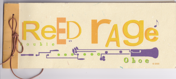 Reed Rage booklet cover.