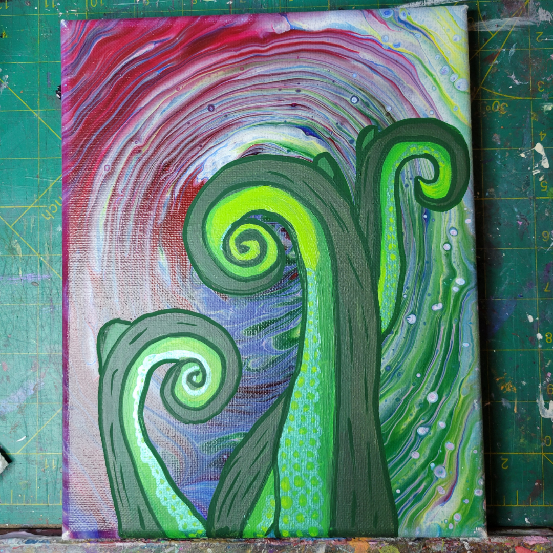 Tentacles on top of the vortex. Tentacles on top of the vortex.